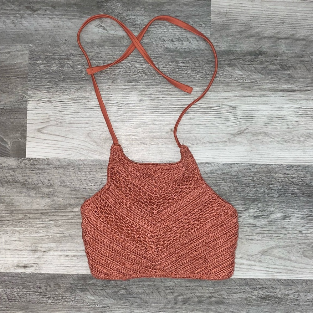 Target knitted swim top